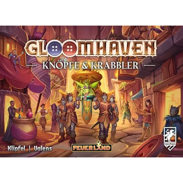Feuerland Spiele Gloomhaven - Knöpfe & Krabbler, Eigenständiges Solospiel für 1 Person – Bild 2