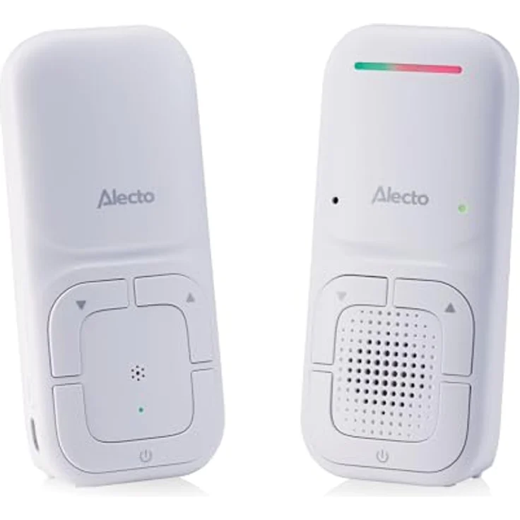 Alecto DBX130 DECT Audio-Babyphone - Full Eco-Modus, 300 m Reichweite, LED-Farbindikator, lange Akkulaufzeit - modernes Design, VOX-Funktion – Bild 3