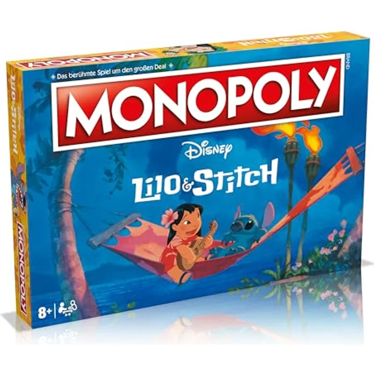 Winning Moves Monopoly Lilo & Stitch Brettspiel ab 8 Jahren - Deutsch, Disney Geschenk – Bild 1