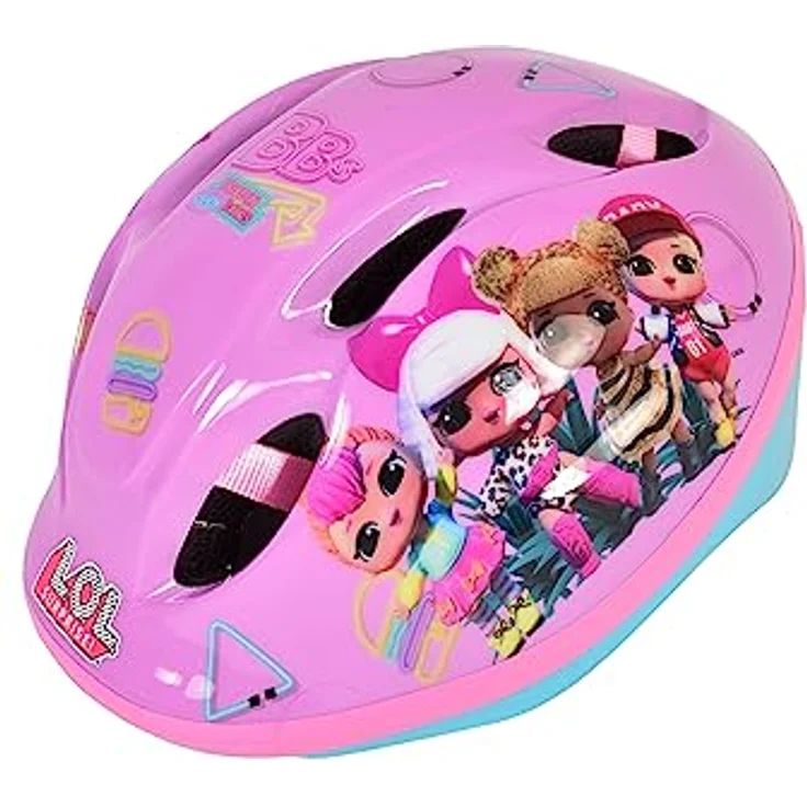 Volare L.O.L. Surprise! Kinder Fahrrad-Helm Deluxe Gr. 52-56 cm, einstellbarer Kopfumfang, leichtgewichtig, Lizenzartikel – Bild 3