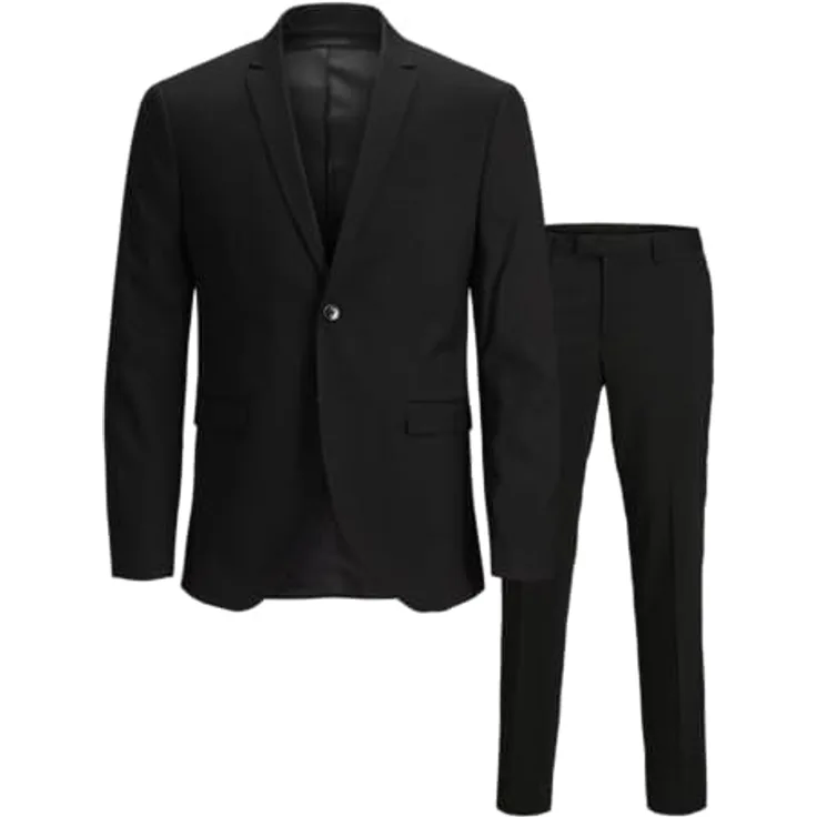 Jack & Jones Anzug JPRCOSTA SUIT mit fallendem Revers, Black Fit:SUPER SLIM FIT