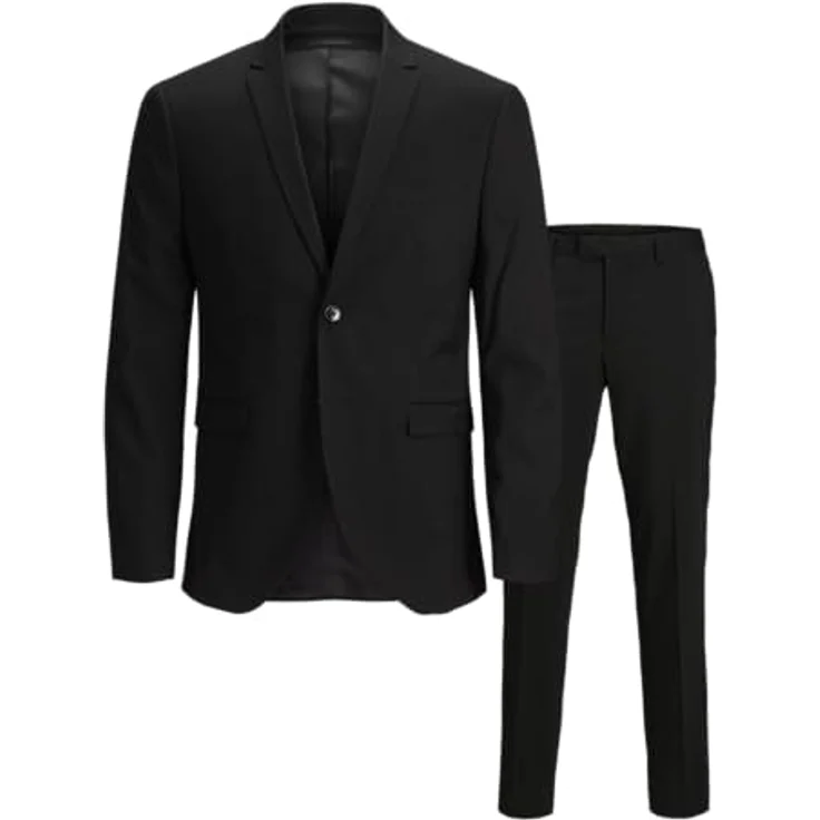 Jack & Jones Anzug JPRCOSTA SUIT mit fallendem Revers, Black Fit:SUPER SLIM FIT – Bild 1