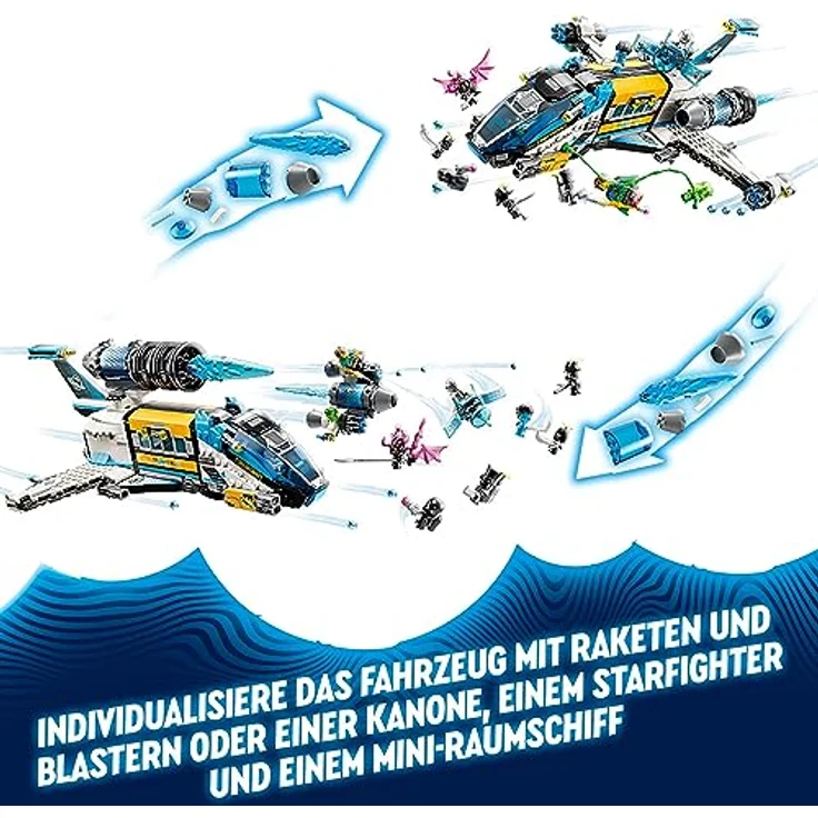 LEGO 71460 DREAMZzz Mr. Oz Weltraumbus, zweifach baubares Raketen-Bus-Spielzeug, mit Mateo, Z-Blob und Logan, kreatives Spielzeug für fantasievolles Spielen, basierend auf der TV-Show für Kinder – Bild 3