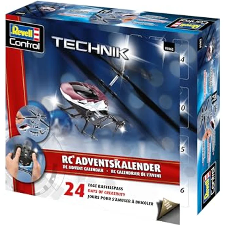 Revell Adventskalender RC Hubschrauber, ferngesteuertes Modell zum Basteln mit 24 Bauabschnitten, für Anfänger und Profis, ab 10 Jahren – Bild 4