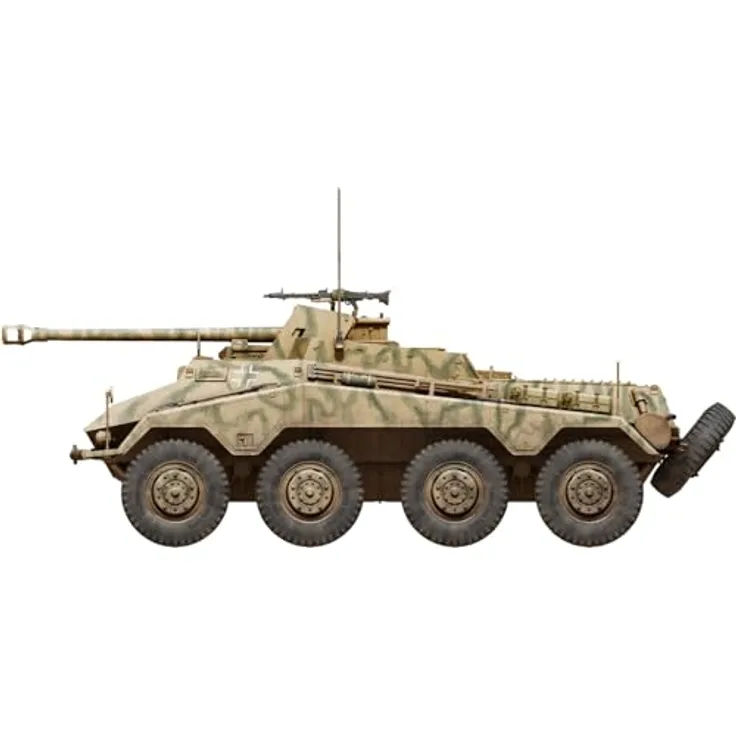 MiniArt Sd.Kfz. 234/4, Modellbausatz 1:35 mit 7,5 cm Kanone und 4 Besatzungsfiguren, detaillierte Nachbildung mit Fotoätzteilen und 4 Decal-Optionen