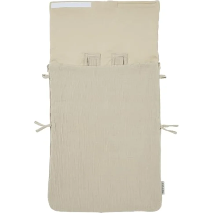Meyco Baby Fußsack Sand, 100% Baumwolle, 40x82cm, atmungsaktiv und maschinenwaschbar – Bild 2