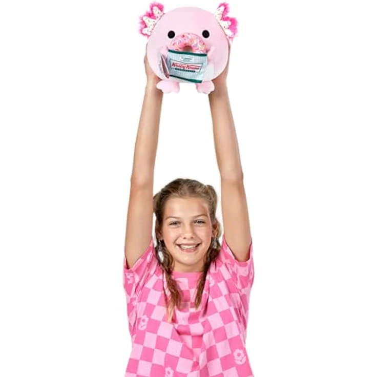 Snackles Series 2, Axolotl (Krispy Kreme), 20 cm kuschelig-weiches Plüschspielzeug mit lizenziertem Snackmarken-Accessoire – Bild 3
