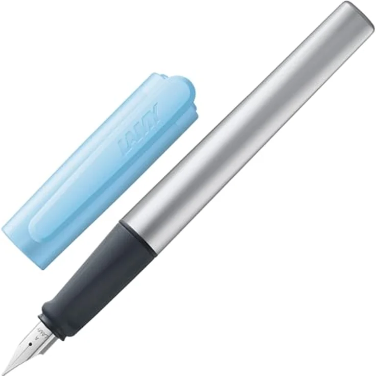 LAMY Füllfederhalter LAMY Füller nexx azure Feder M, ergonomisch mit Aluminiumkörper und blauer Tintenpatrone – Bild 2