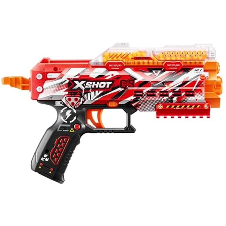 X-Shot Hyper Gel Blaster Stinger Prime, mit 1000 Gel-Pellets und Schutzbrille, 21 m/s Geschwindigkeit, 200 Kugel Kapazität – Bild 2