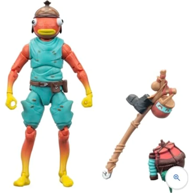 Jazwares Fortnite Fishstick Spielfigur, detailreich, 15 cm, Sammelfigur – Bild 2