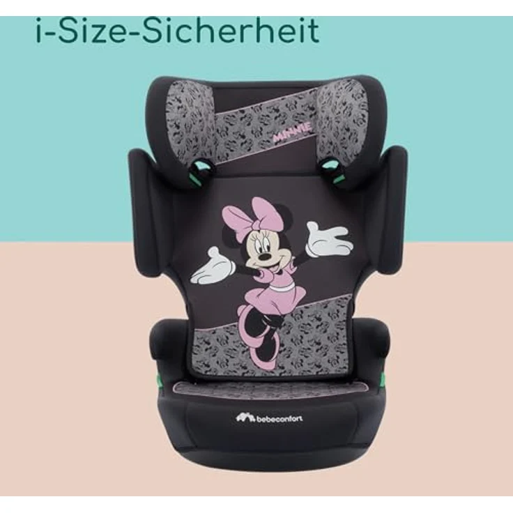 bebeconfort Road Safe i-Size, Kindersitz für 3,5–12 Jahre (100–150 cm), leichgewichtige Fahrzeuggurtbefestigung, Disney - Authentic Minnie – Bild 7