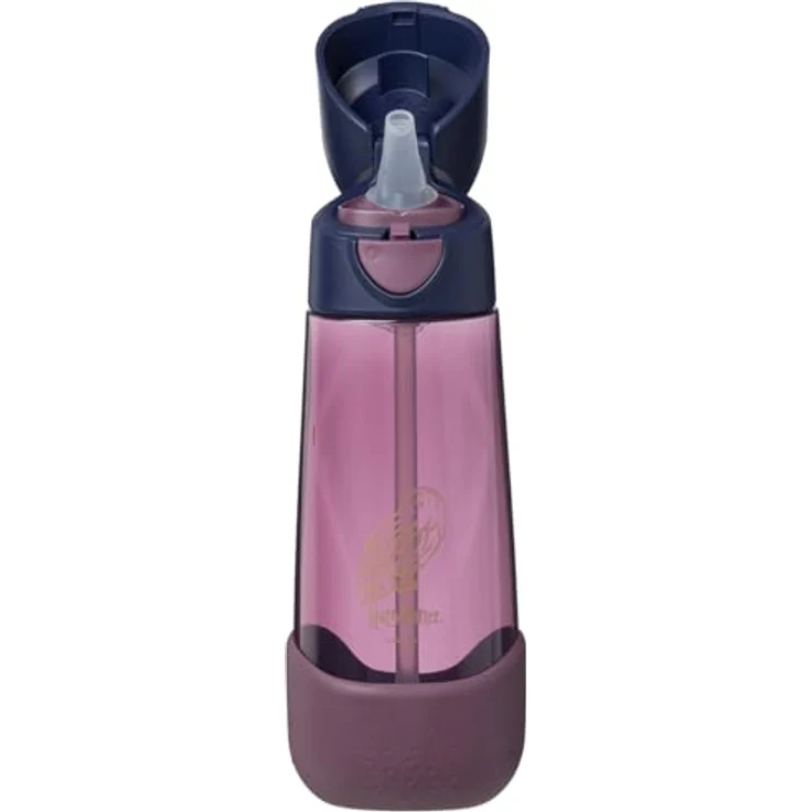 b.box Harry Potter Wasser- und Trinkflasche für Kinder, 600 ml, auslaufsicher mit abgewinkeltem Silikonstrohhalm, griffiges Design – Bild 2