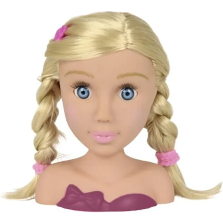 Simba Steffi Love Frisierkopf mit Haarstyling Zubehör, 10 Teile, blond, 19 cm, ab 5 Jahre – Bild 3
