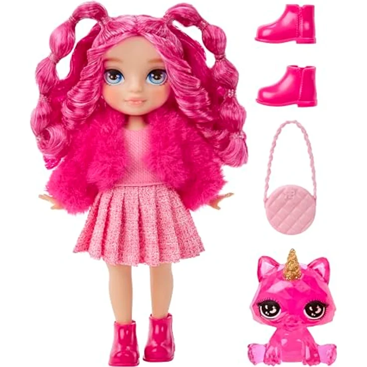Rainbow High Anziehpuppe Rainbow High Littles Dolls - Magenta (Pink) - Modepuppe mit Zubehör, langem Haar und süßem Miniatur-Haustier - Preisvergleich – Bild 2