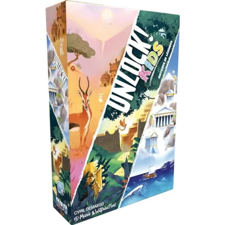 Space Cowboys Unlock! Kids : Histoires de Légendes - Kooperatives Brettspiel für Kinder ab 6 Jahren, 6 Abenteuer in mythologischen Welten, Spieldauer 20 Minuten – Bild 1