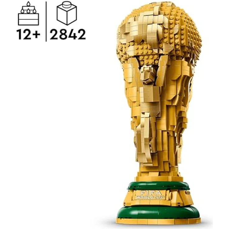 LEGO Offizieller Pokal der FIFA Fußball-Weltmeisterschaft 2026, 3D DIY Modell mit exklusiver Minifigur und interaktivem Baupass, für Fans ab 12 Jahren – Bild 2