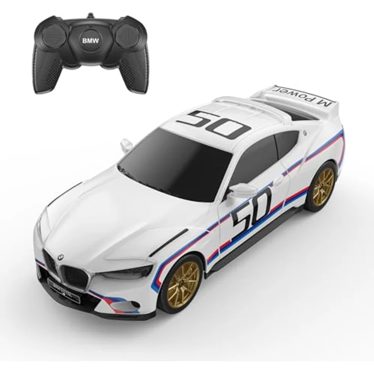 Samsung R/C 1:24 BMW 3.0 CSL, ferngesteuertes Modellauto in Weiß – Bild 1