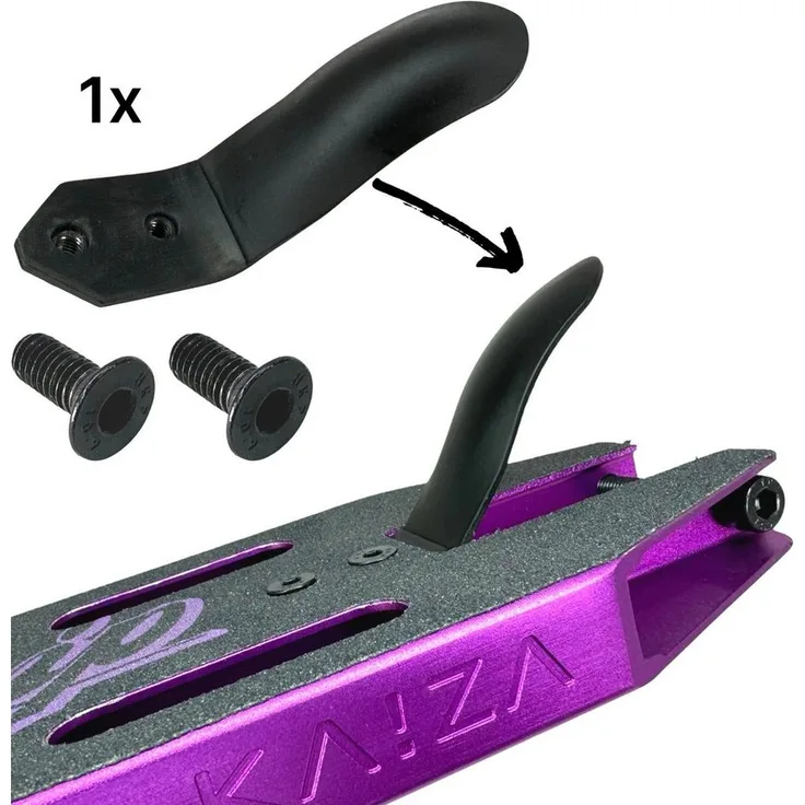 F26 Stuntscooter Stunt-Scooter Fender für Longway Kaiza Metro Summit Deck Ersatz Bremse, Chromoly Stahl 4310, schwarz
