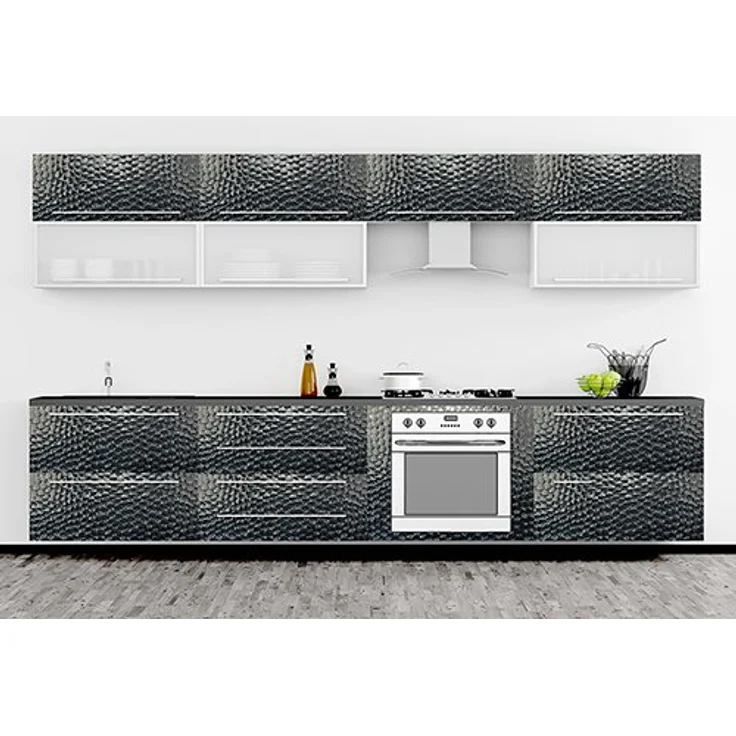 Mauk® Selbstklebende Carbon Folie Schwarz, Maße: 152 x 500 cm, Autofolierung, Küchenfolie, Motorradfolierung Folierung Grau, 7-Einheiten – Bild 3