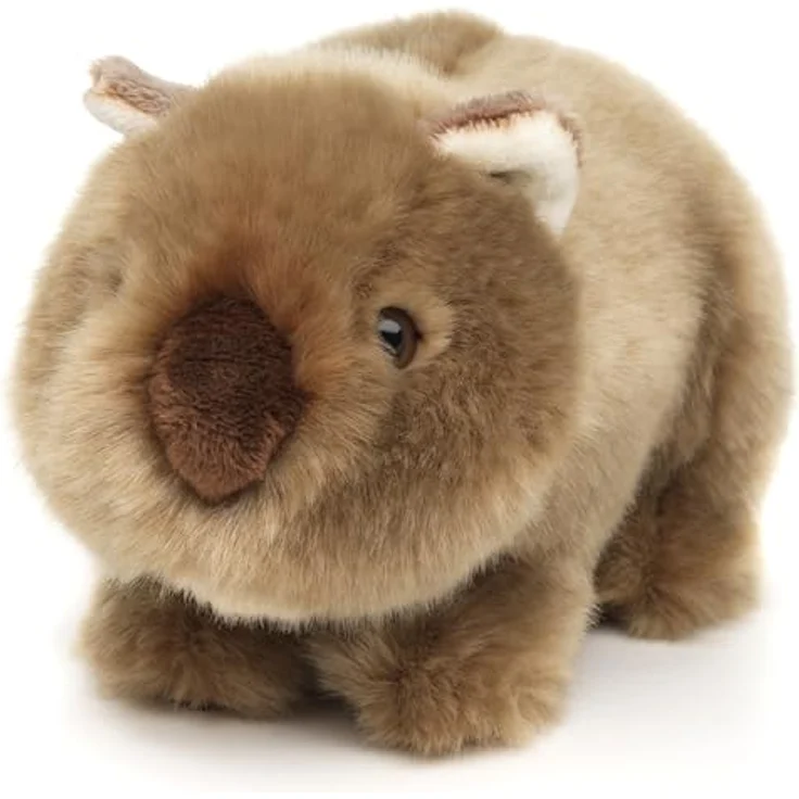 Uni-Toys Wombat Plüschtier, 19 cm, flauschig und hochwertig verarbeitet, 100% recycelte Polyesterwolle – Bild 2