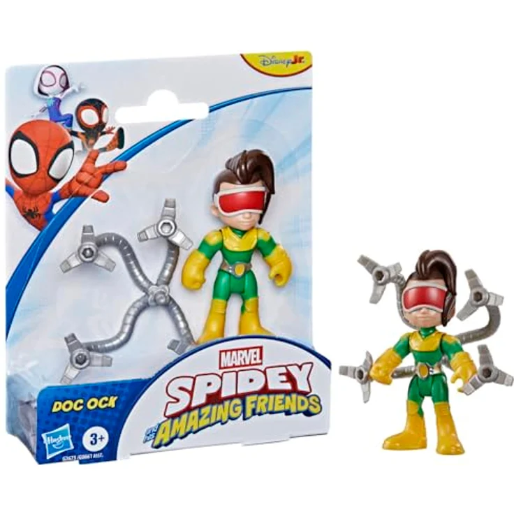 Spidey and his Amazing Friends Marvel Spidey und Seine Super-Freunde Doc Ock Action-Figur mit 4-Tentakel-Accessoire, 7,6 cm, für Kinder ab 3 Jahren – Bild 3