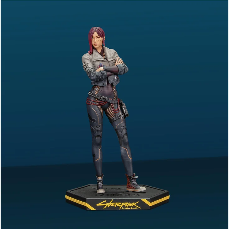 DARK HORSE COMICS Cyberpunk 2077 PVC Statue Songbird, 23 cm, detailreich mit Fensterbox