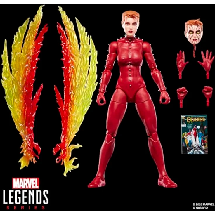 Marvel Legends Series Phoenix (Rachel Summers), X-Men Action-Figur mit 8 Accessoires, 15 cm, beweglich – Bild 2