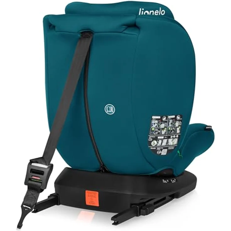 lionelo Autokindersitz BASTIAAN I-SIZE, i-Size / Isofix + Top Tether, ab Geburt bis 12 Jahre, 0-36 kg (Set) - Anthrazit – Bild 6