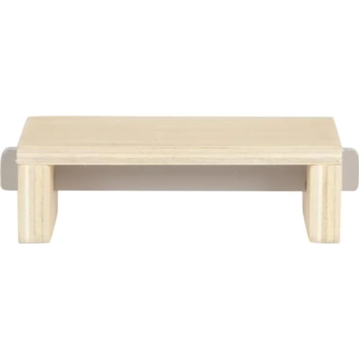Small Foot Puppenhausmöbel Wohnzimmer-Set, 12-teilig, modernes Design mit Sofa, Stehlampe und Fernseher, Naturfarben – Bild 10
