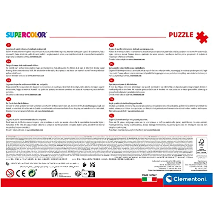 Clementoni 24238 Supercolor Puzzle Paw Patrol, 24 Maxi Teile, buntes Kinderpuzzle mit leuchtenden Farben und Farbintensität, Geschicklichkeitsspiel für Kinder ab 3 Jahren – Bild 3