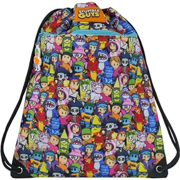 Wisam Turnbeutel Stumble Guys, Sportbeutel 42x32cm mit Kordelzug für Kinder – Bild 1