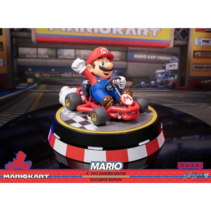 First 4 Figures Mario Kart Collector's Edition, Statue mit Leuchtfunktion und Rauch, 22 cm, PVC, 18500 Akku erforderlich – Bild 4
