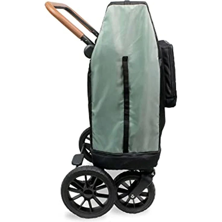WonderFold KinderVan-Reiseabdeckung W4, mit Front-Aufbewahrungstasche, innerer Aufbewahrungstasche und optionalem Radschutz – Bild 2