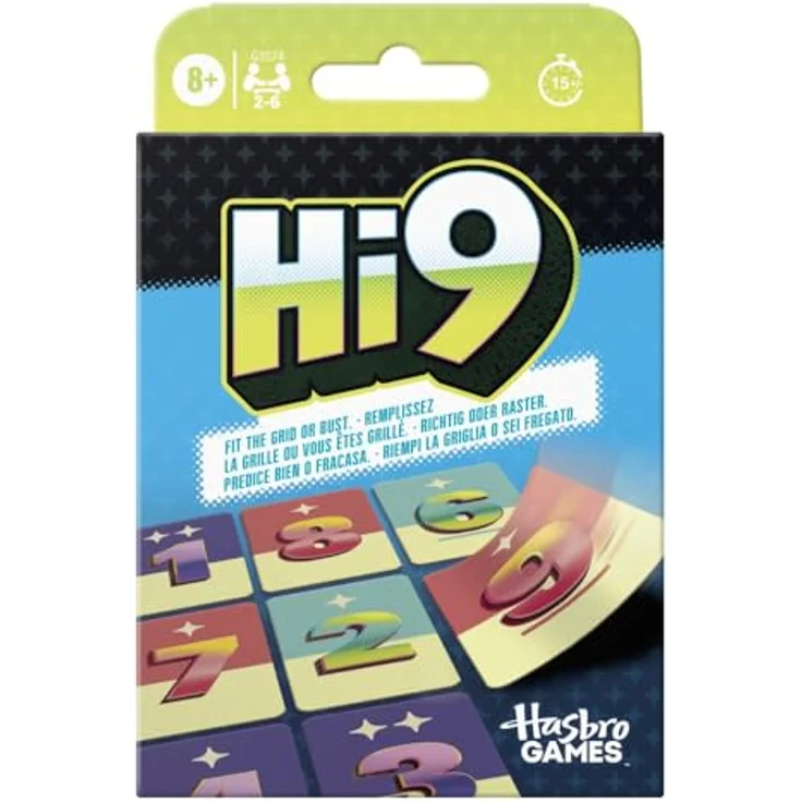 Hasbro Gaming Hi9 Kartenspiel - strategisches Familienspiel für 2-6 Spieler, ab 8 Jahren, Spielzeit 15 Min. – Bild 1