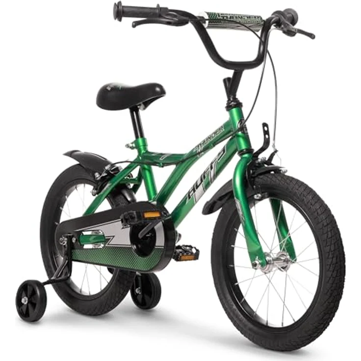Huffy Pro Thunder 16“ Kinderfahrrad 5-7 Jahre - Grün, Sicherheitsmerkmale und Komfortausstattung – Bild 1