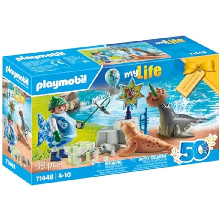 Playmobil® Konstruktions-Spielset Tierfütterung (71448), My Life, (39 St) – Bild 3