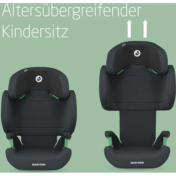 Maxi-Cosi RodiFix M i-Size, Kindersitz mit hohem Rücken, 3,5–12 Jahre, 100–150 cm, ISOFIX-Kindersitz, G-CELL Seitenaufprallschutz, verstellbare Höhe, schnelles und einfaches Anschnallen, Basic Grey – Bild 4