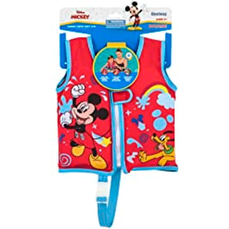 Bestway Swim Safe ABC Disney Junior Schwimmweste mit Textilbezug Stufe B Mickey & Friends, 1-3 Jahre – Bild 3