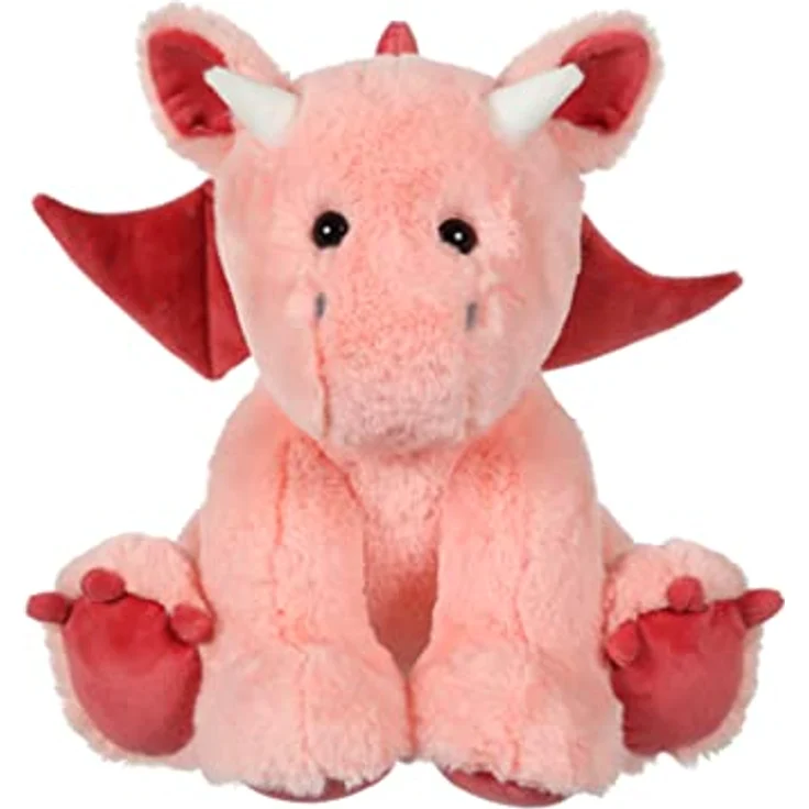 GIPSY Gispy-Dragon Floppy, 30 cm rosa Plüsch, selbststehend, ideal als Geschenk für Kinder, erhältlich in 3 Pastellfarben – Bild 1