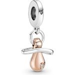 PANDORA Charm "Schnuller Kind" Silber rosévergoldet 781490C01