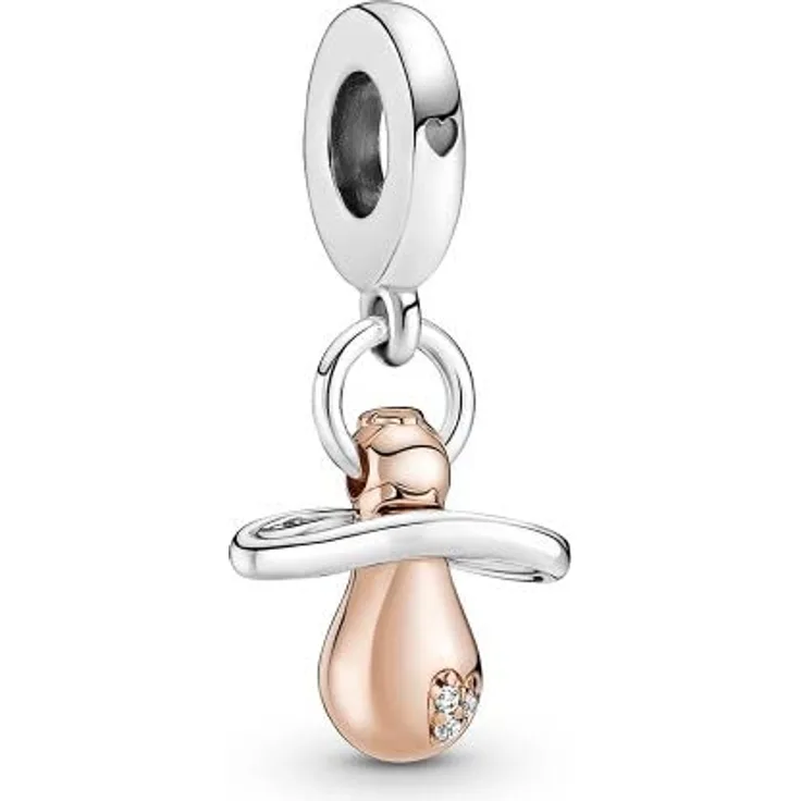 PANDORA Charm "Schnuller Kind" Silber rosévergoldet 781490C01