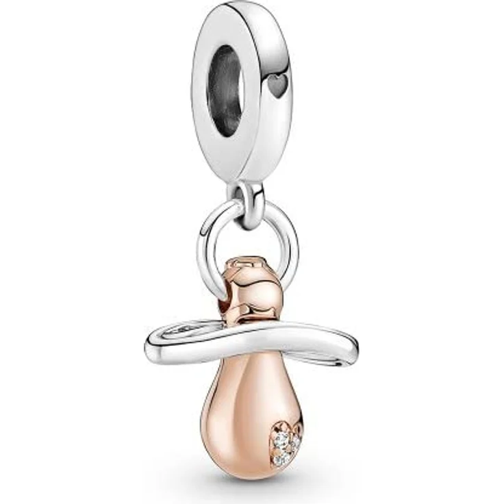 PANDORA Charm "Schnuller Kind" Silber rosévergoldet 781490C01 – Bild 1