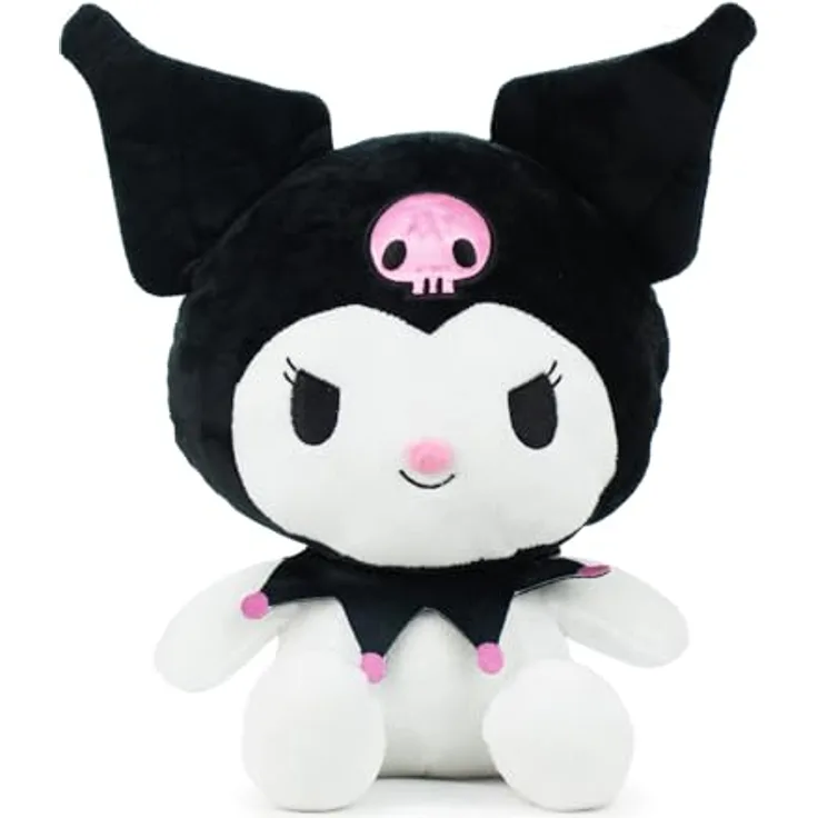 Play by Play - Plüsch-Figurens Kitty and Friends - Kuromi - 25cm - Hochwertiges Kuscheltier