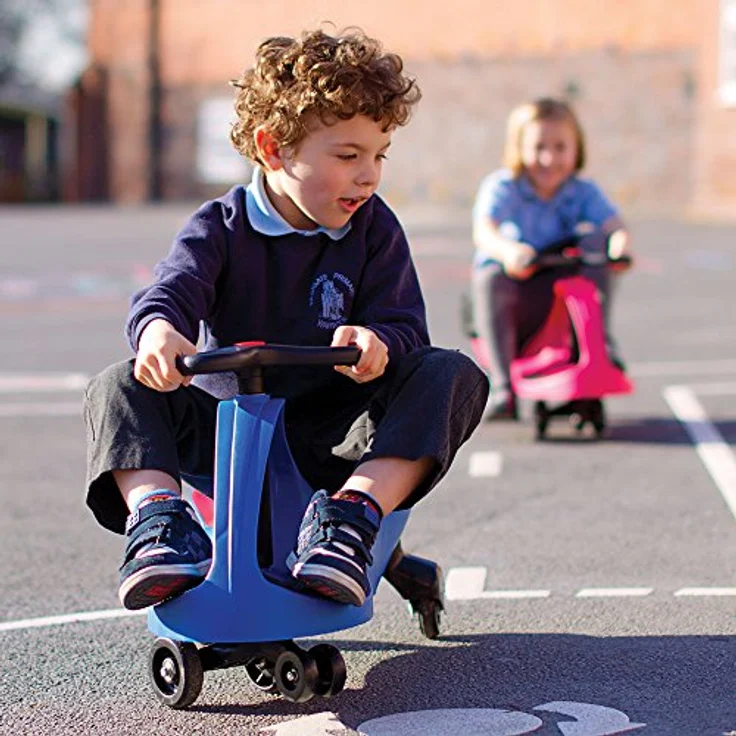 Bigjigs Loooauto Didicar, selbstbetriebenes Kinderfahrzeug, grau, bis 120 kg belastbar – Bild 6