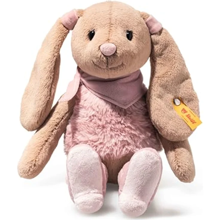 Steiff Hoppie Hase Cowgirl 32cm, Plüschtier mit Cowgirl-Stiefeln im Western Design, waschmaschinenfest, Soft Cuddly Friends – Bild 1