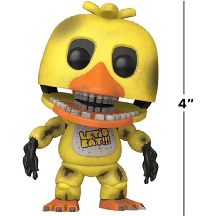 Funko POP! Games: Five Night's at Freddy's (FNAF) - Withered Chica - Sammelbare Vinylfigur, 9,5 cm hoch, offizielles Merchandise für Kinder & Erwachsene - ideales Geschenk für Fans und Sammler – Bild 3
