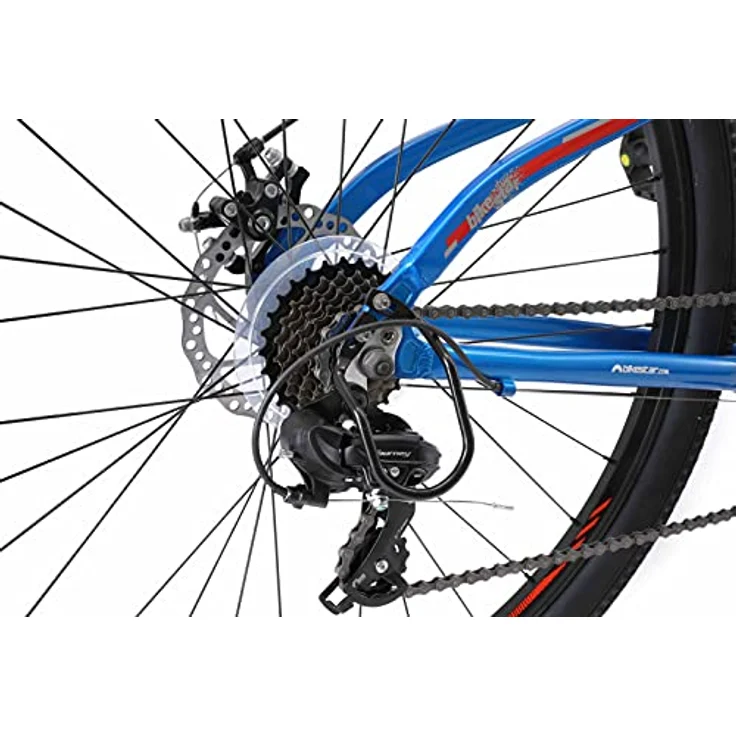 BIKESTAR Hardtail Aluminium Mountainbike 29 Zoll, 21 Gang Shimano Schaltung mit Scheibenbremse | 18 Zoll Rahmen MTB Erwachsenen- und Jugendfahrrad | Blau – Bild 4