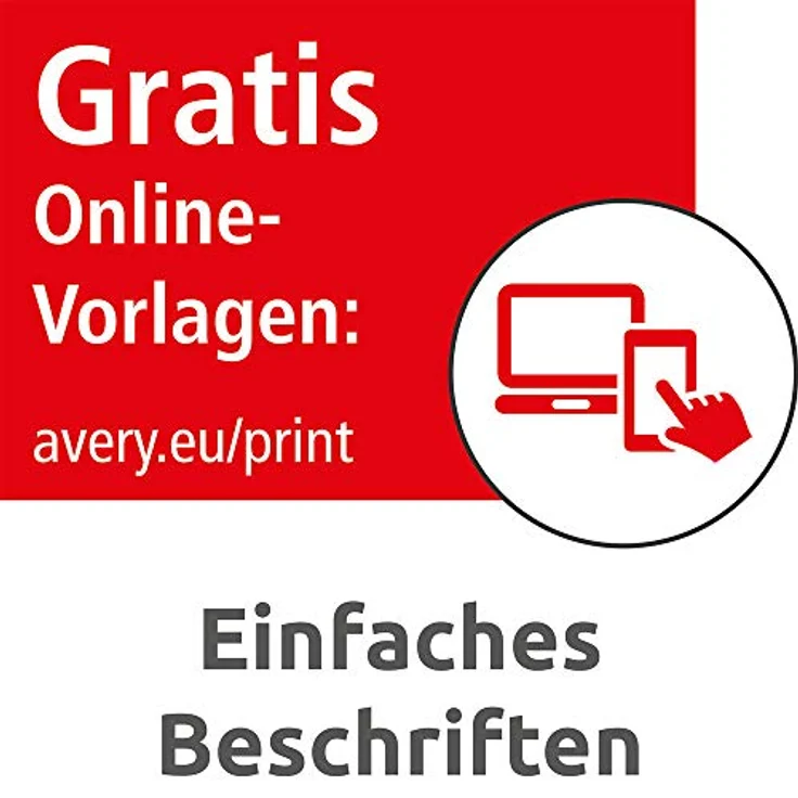AVERY Zweckform L4773REV-20, wetterfeste Folienetiketten, weiß, 480 Stück, 63,5 x 33,9 mm, selbstklebend, wasserabweisend, ablösbar – Bild 6