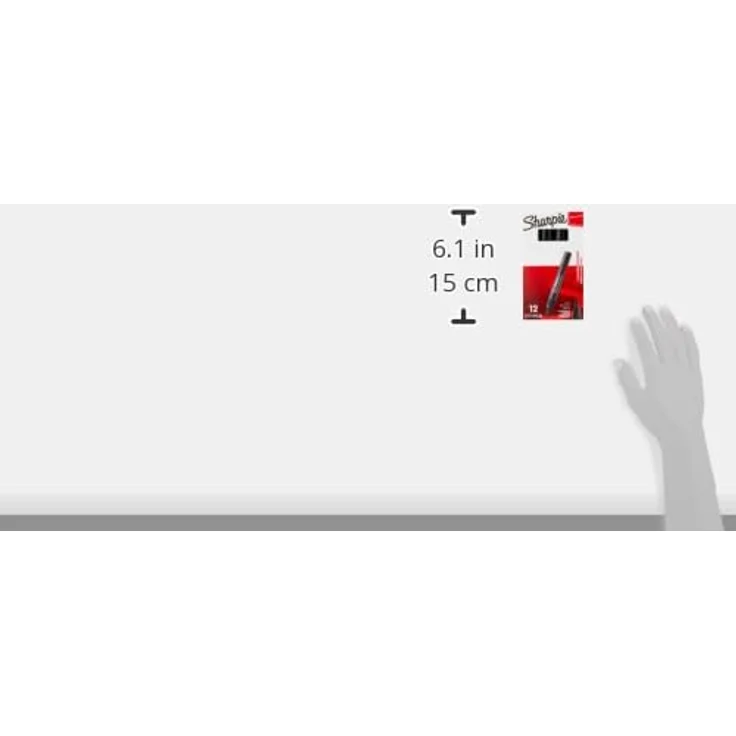 Sharpie M15 Permanentmarker | Patronenspitze | schwarz | 12er Box – Bild 5