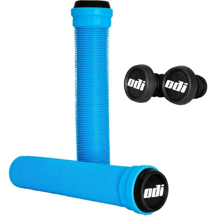 ODI Stuntscooter Odi Stunt-Scooter/BMX Griffe SLX Soft 160mm hellblau, Lange Version des Longneck Soft ohne Flansch, inkl. Lenkerendkappen – Bild 1